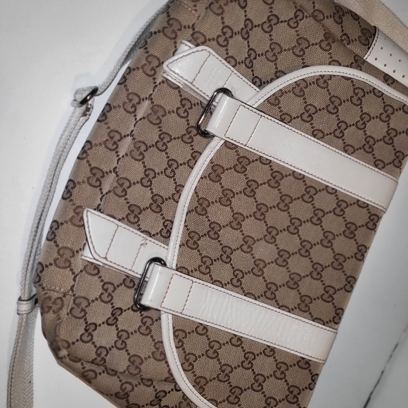 Gucci MSNGR Bag -tan , brown, & cream - Picture 3 of 3